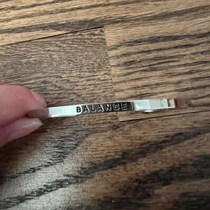 “Balance” Silver MantraBand Bracelet